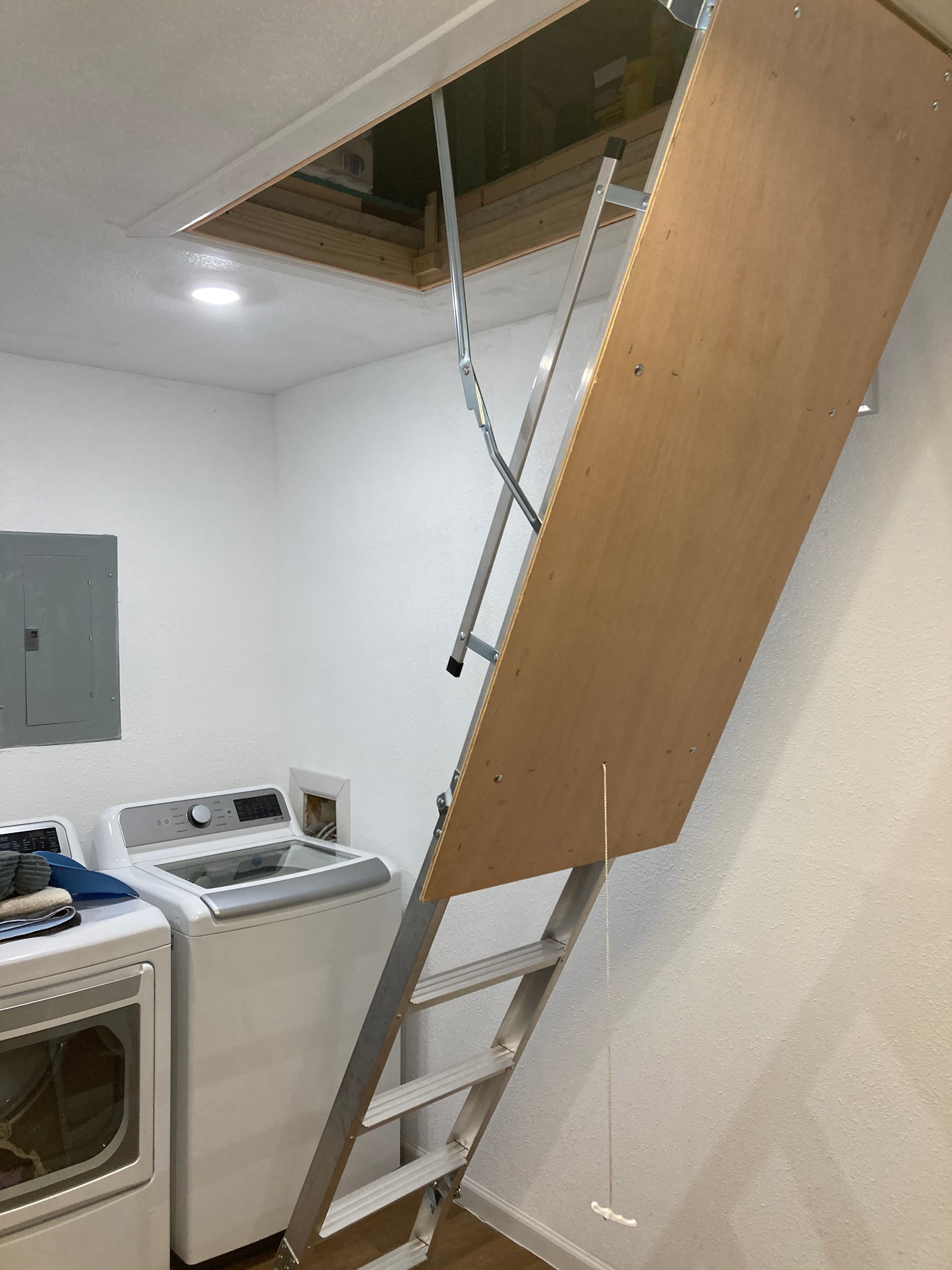 Attic Ladder Reorientation for Safe Access after