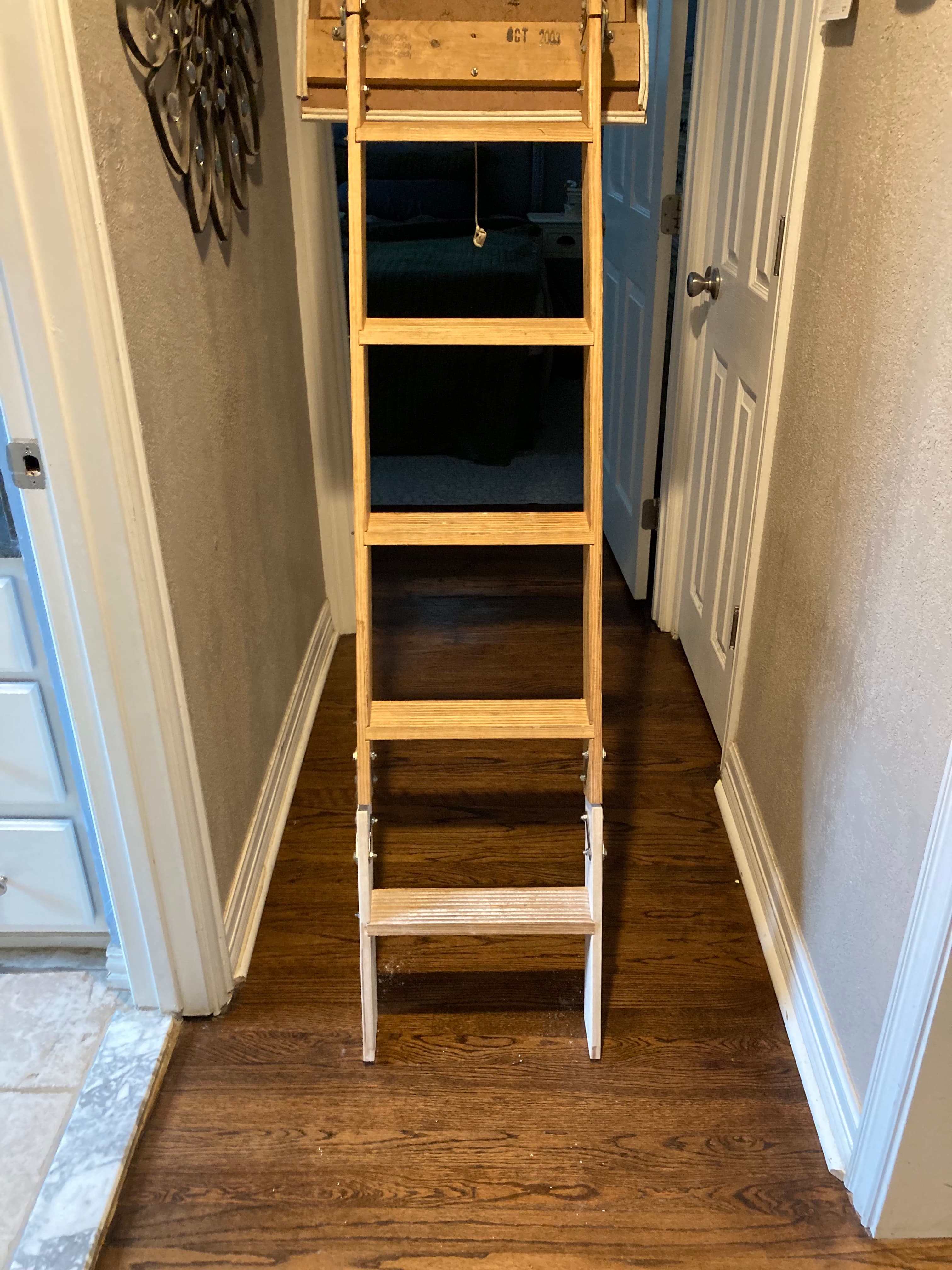 Attic Ladder Leg Repair & Extension after
