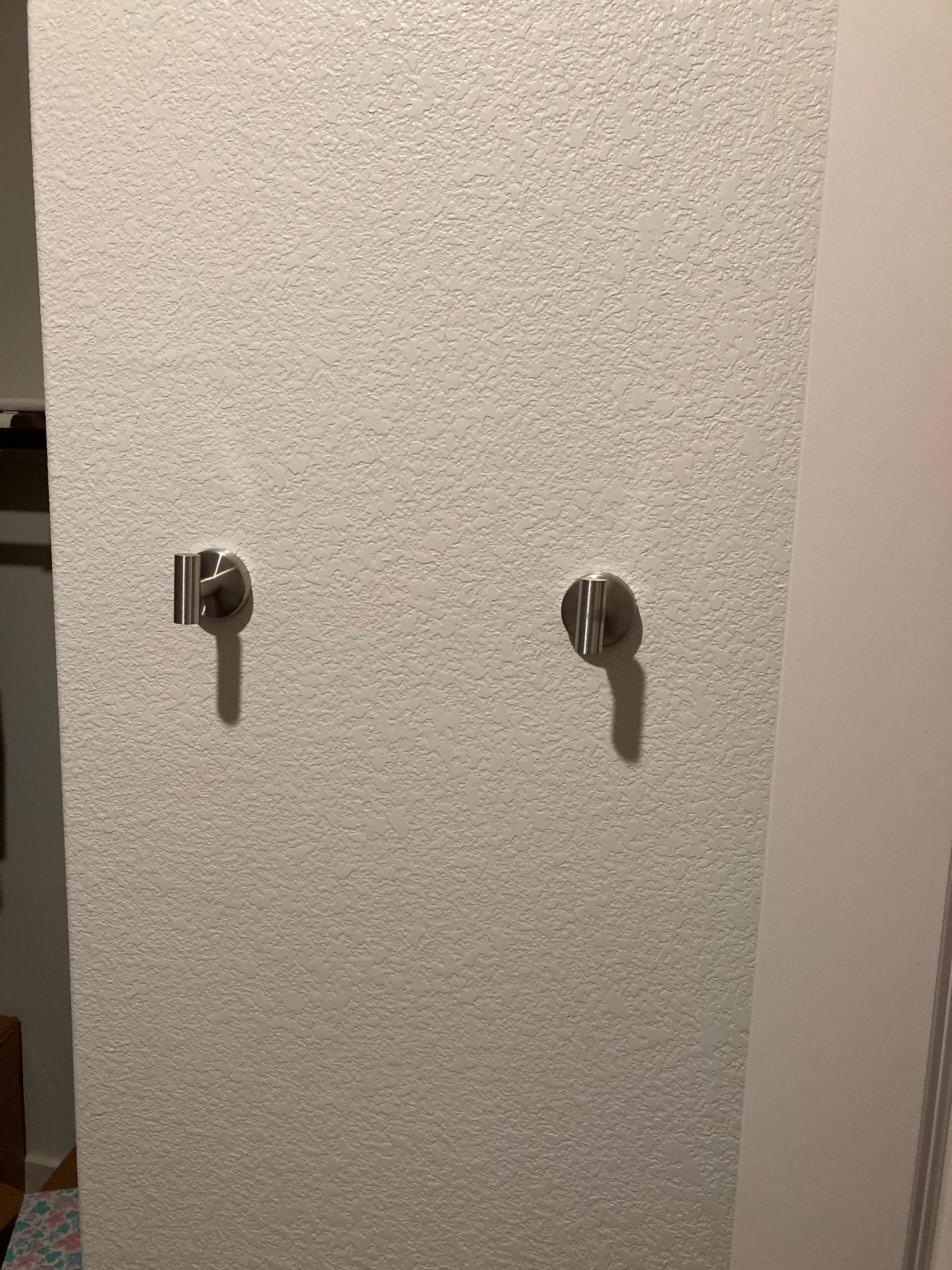 Bathroom Towel Bar & Hook Installation after