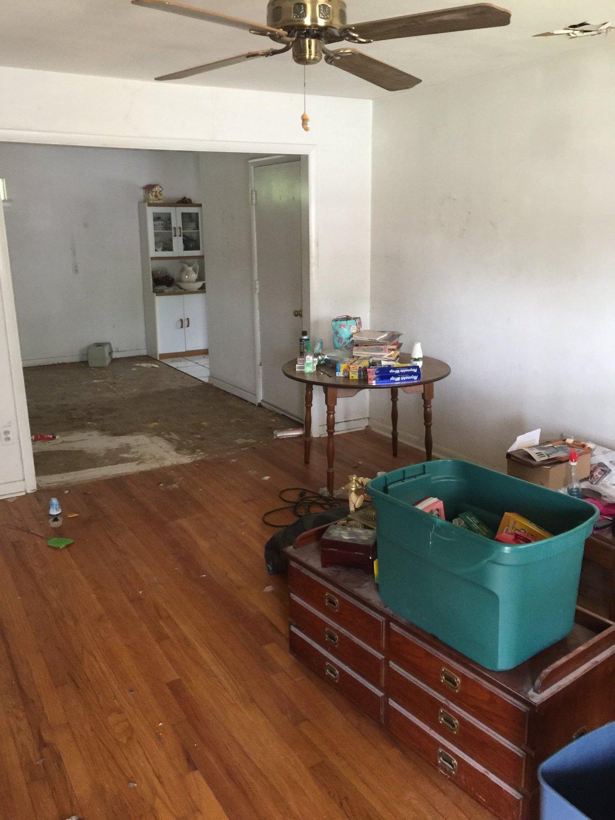 Living Area Flooring & Paint Update before