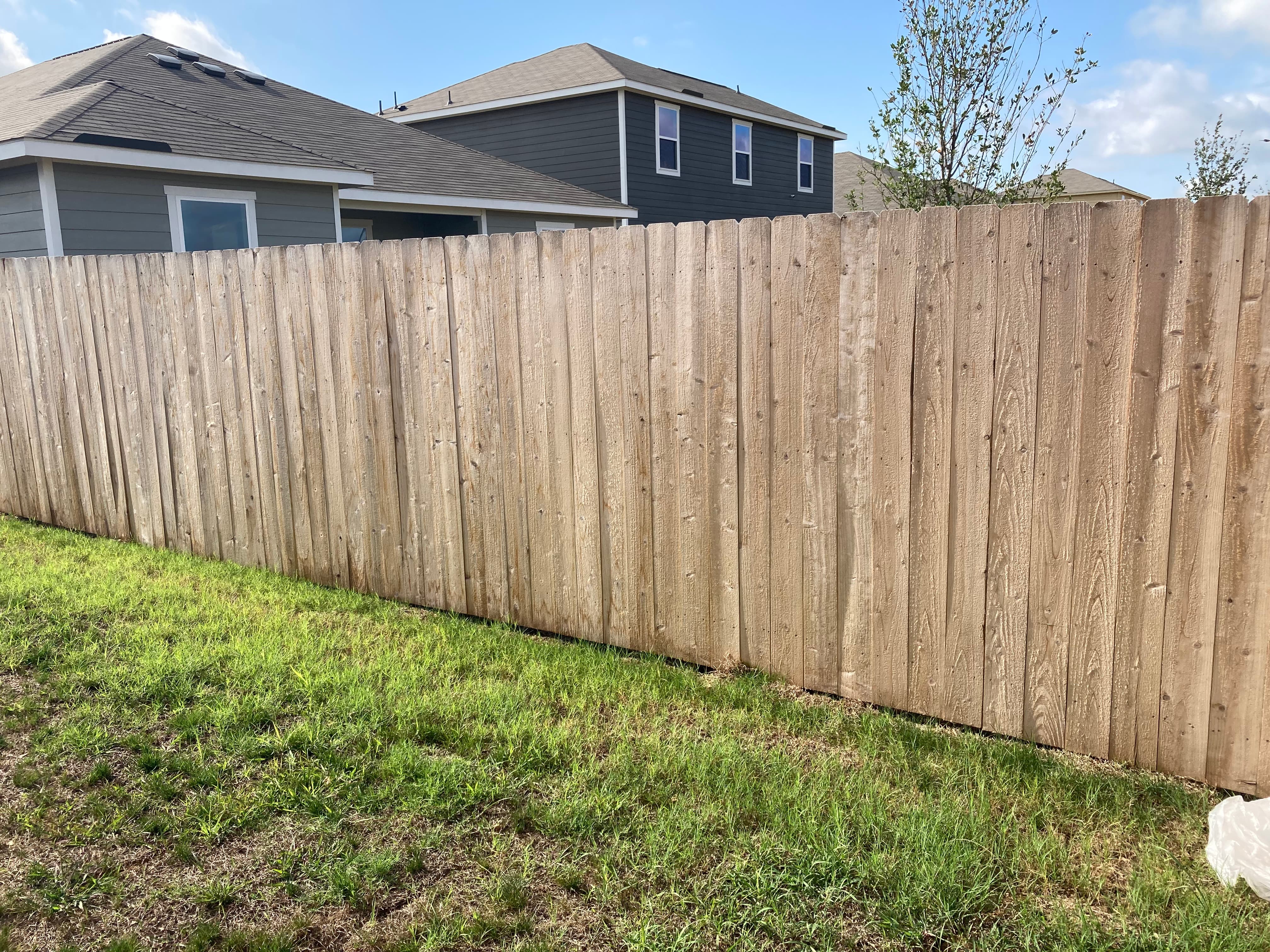 New Cedar Fence Staining & Sealing before