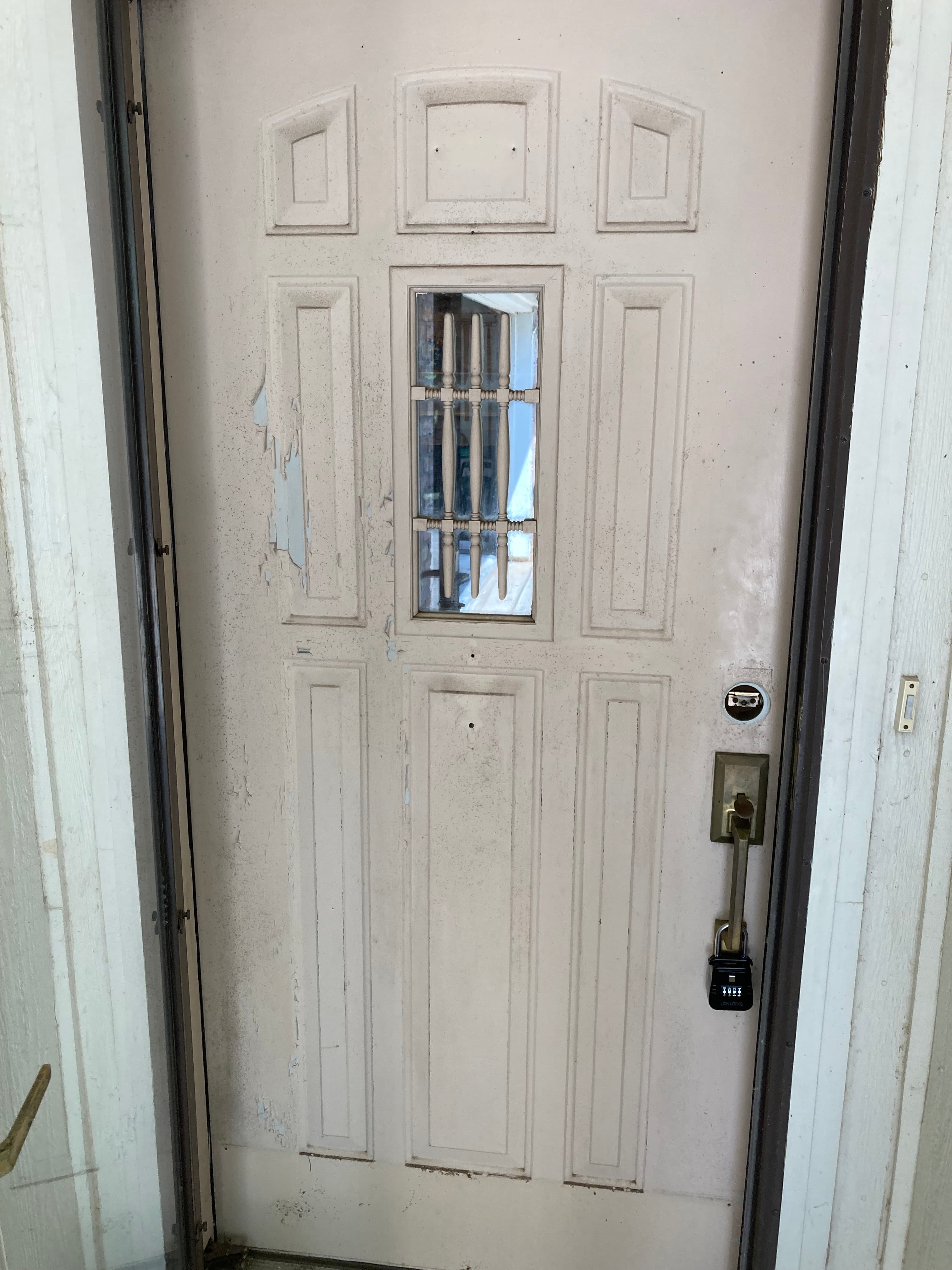 Front Door Refresh & Paint before