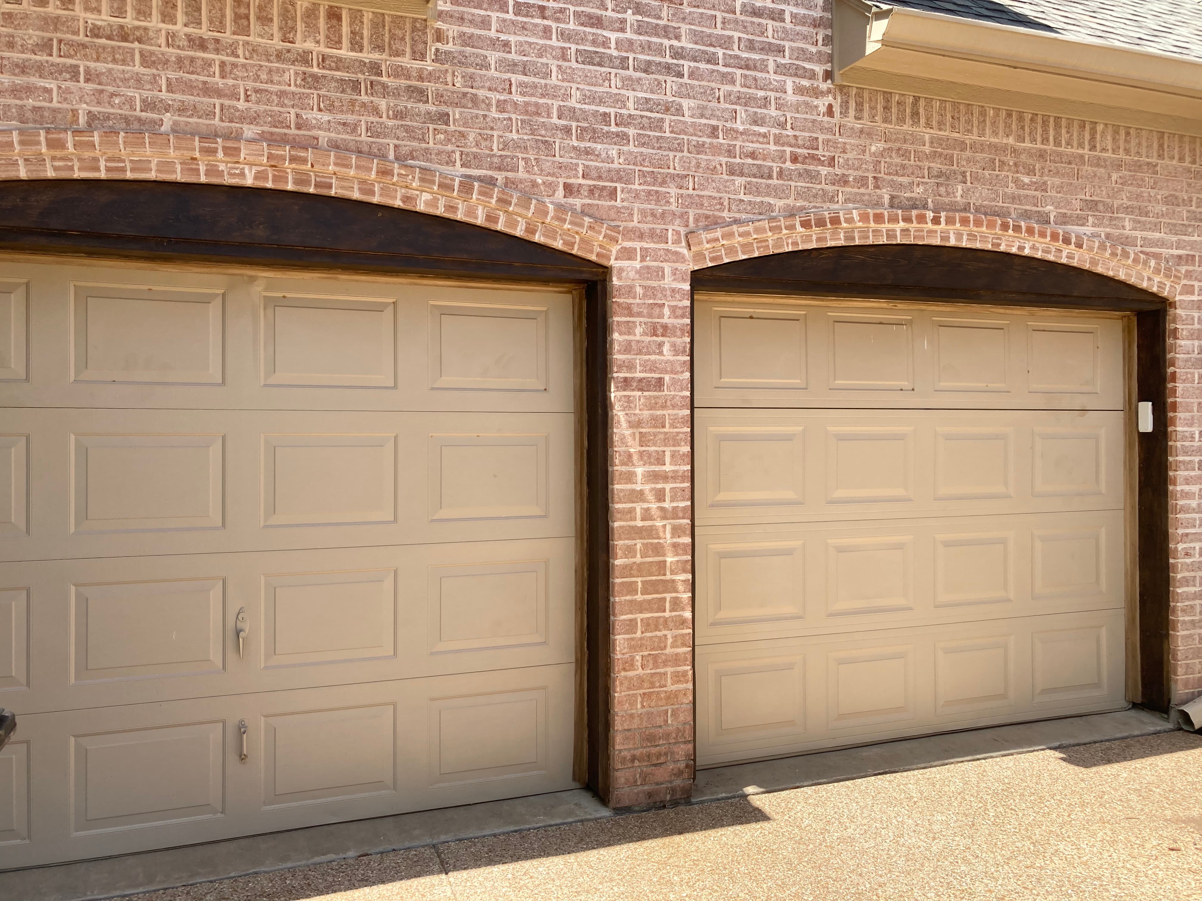 Garage Door Trim Restoration & Staining after