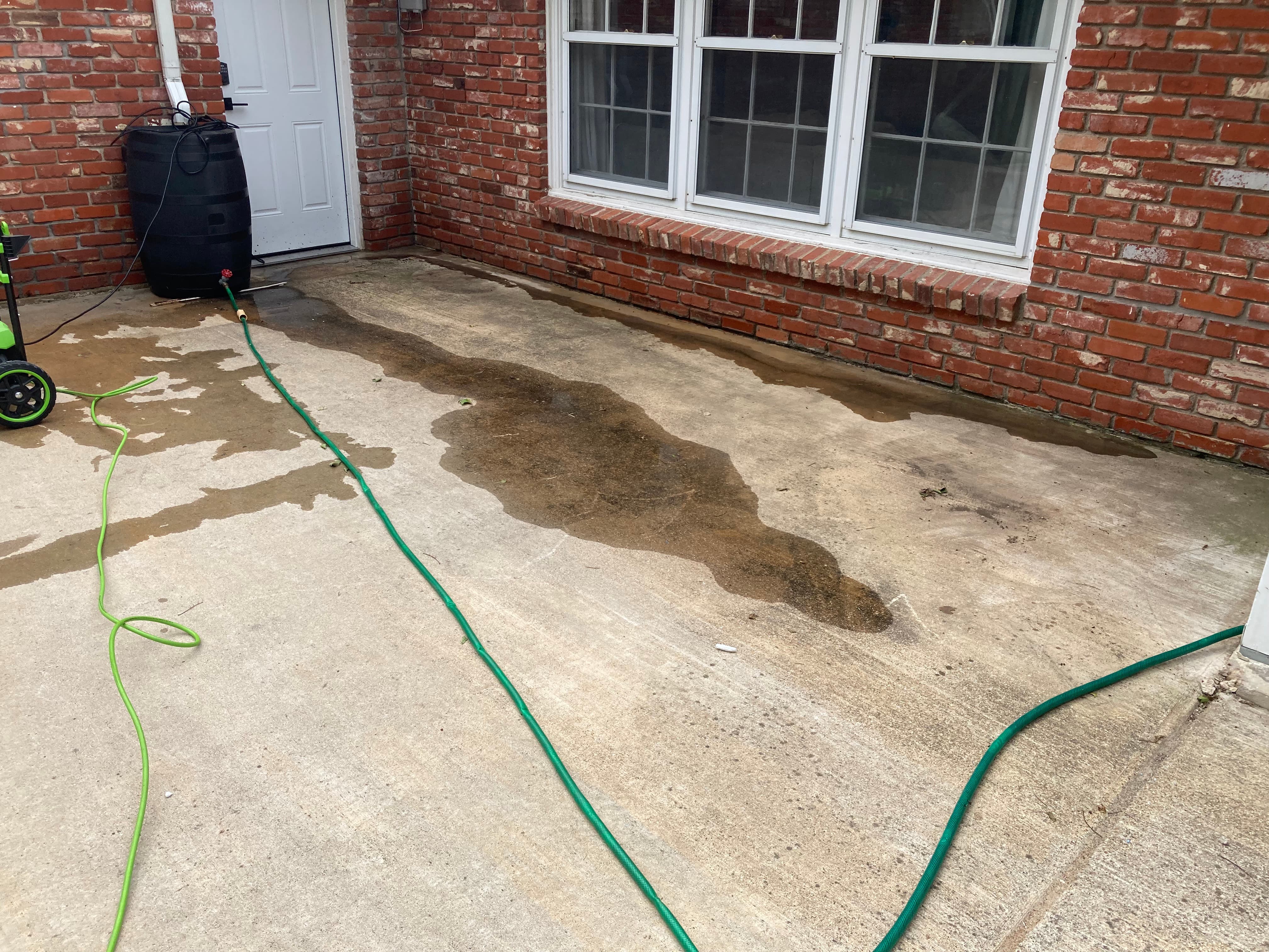 Patio Power Washing before