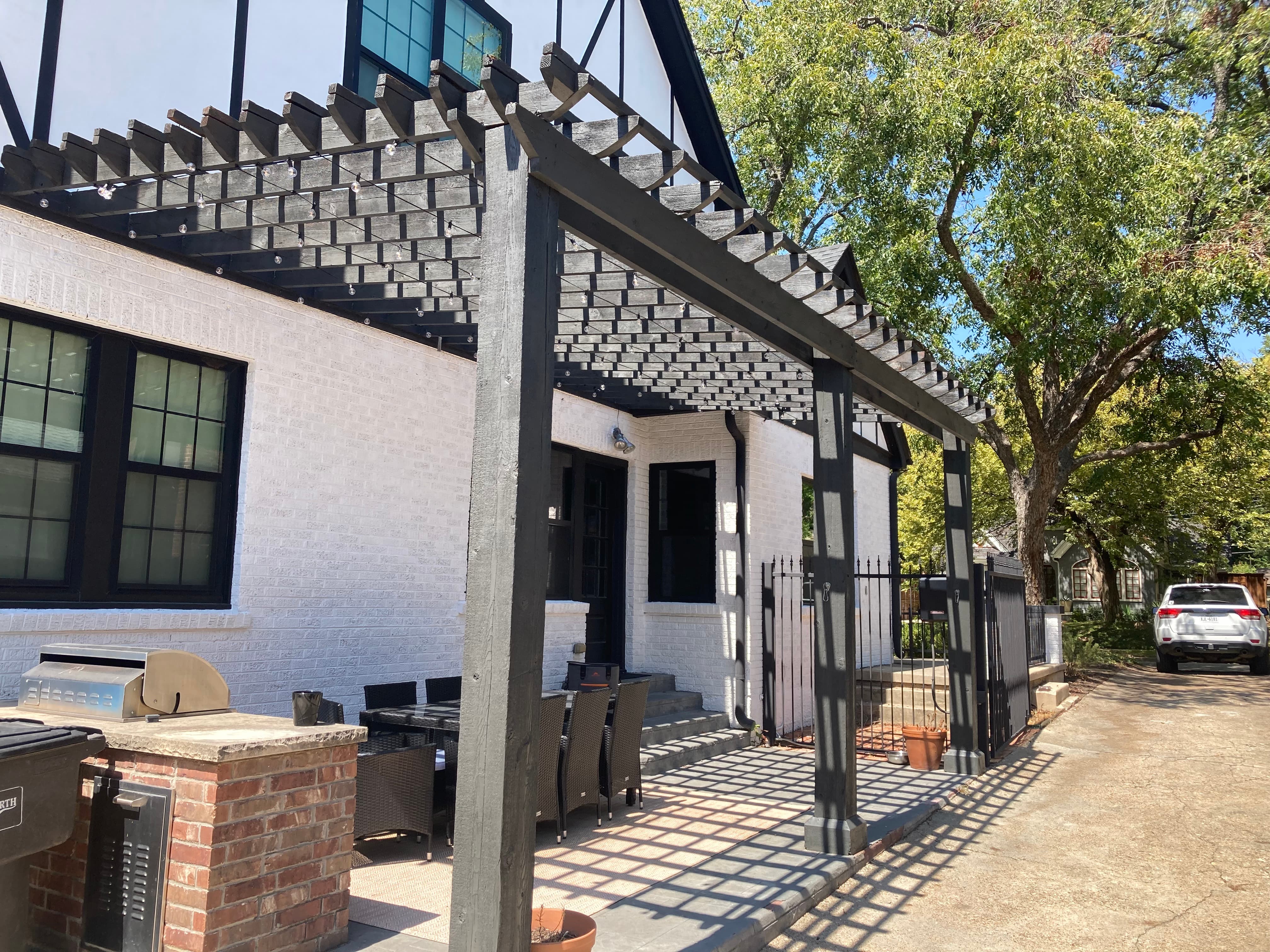 Pergola Repainting & Outdoor Wood Restoration after