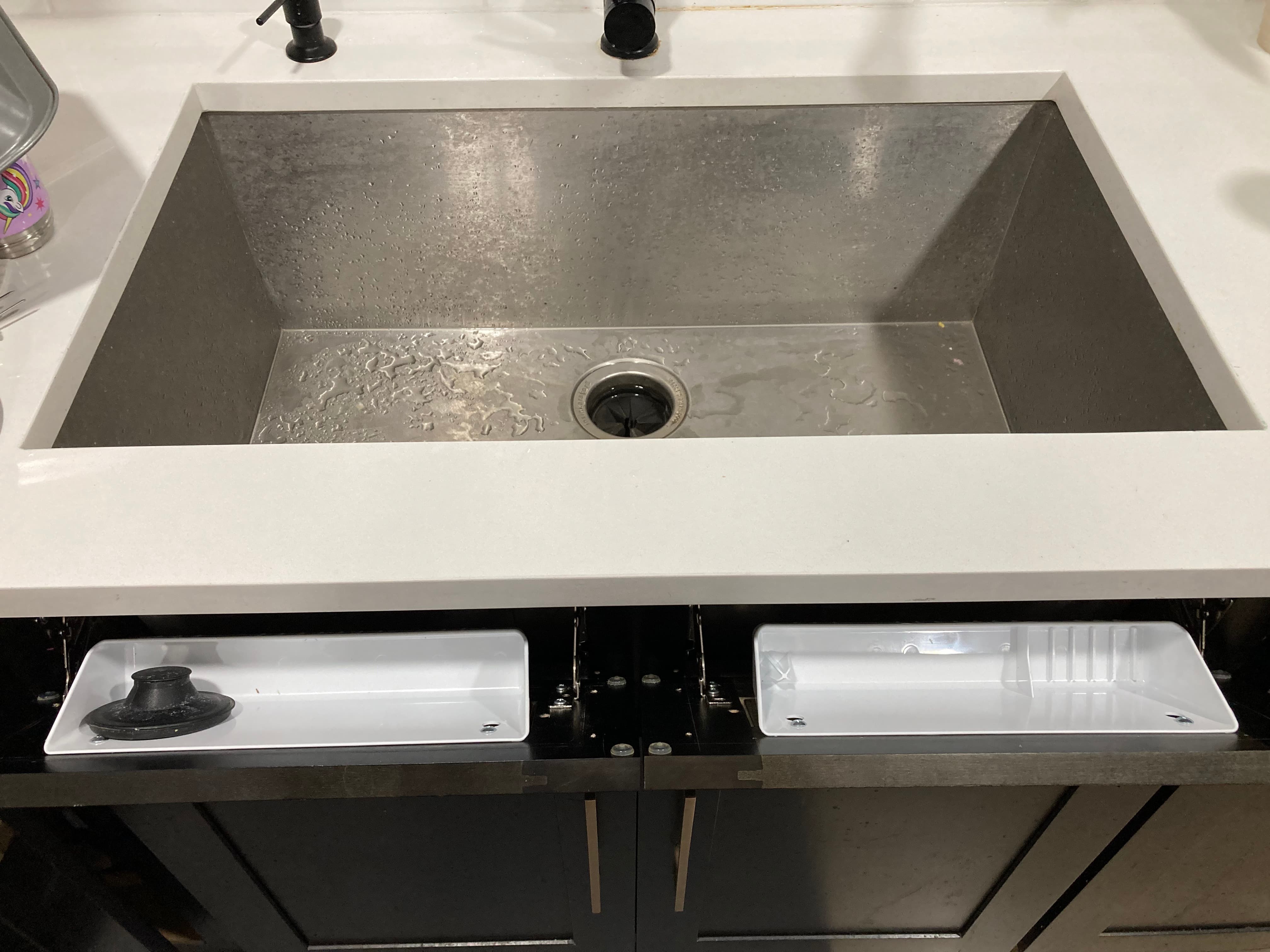 Sink Tip-Out Drawer (Flip-Out Tray) Installation after